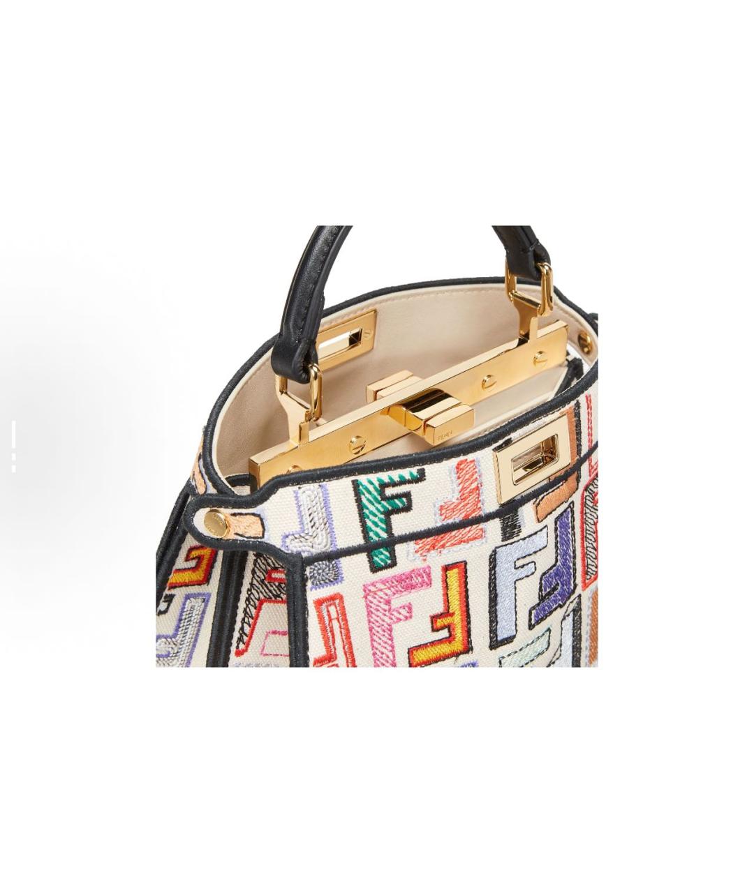 FENDI Мульти кожаная сумка с короткими ручками, фото 5