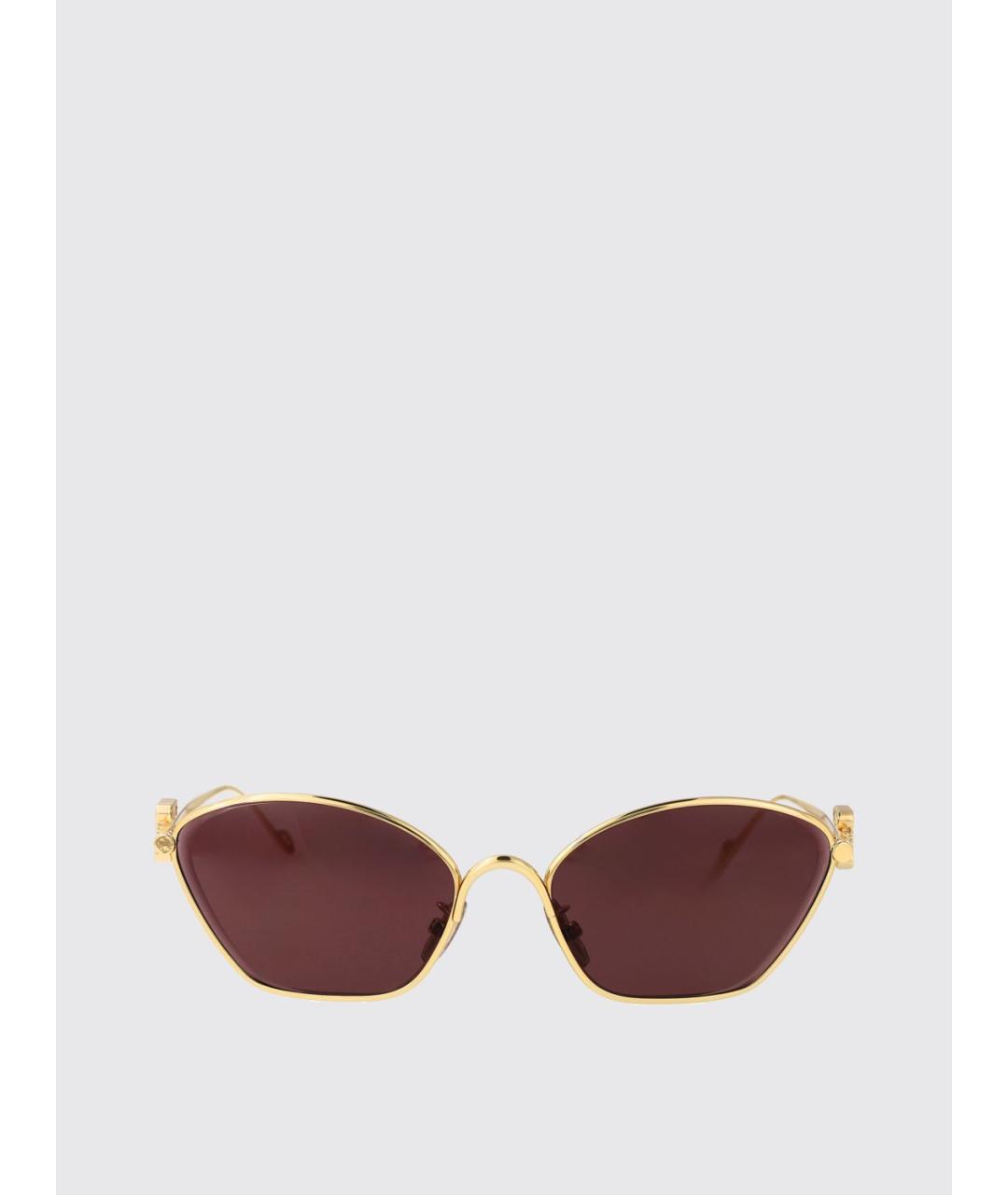 LOEWE Золотые солнцезащитные очки, фото 2