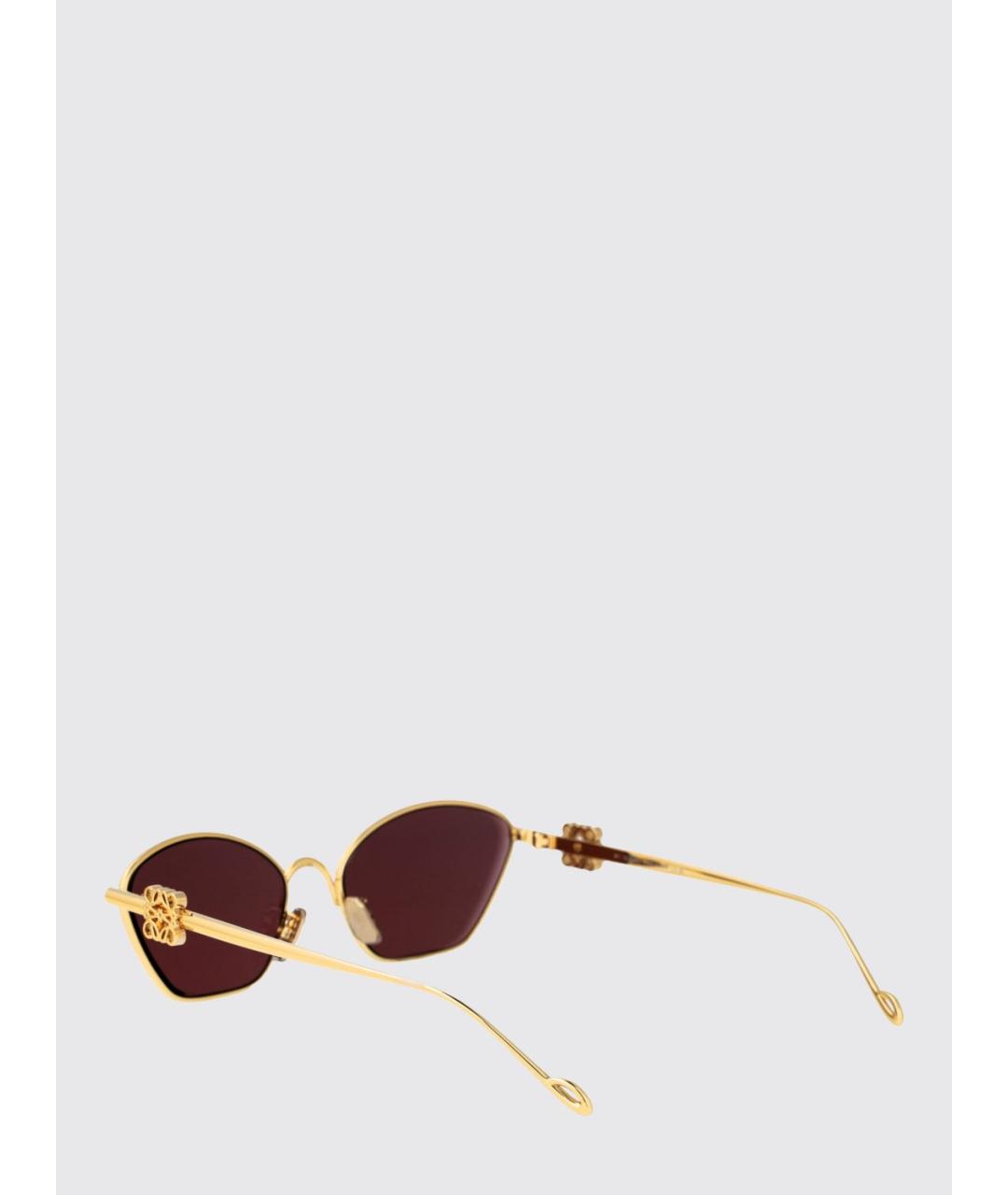 LOEWE Золотые солнцезащитные очки, фото 3