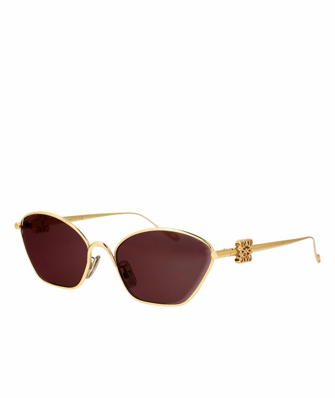 LOEWE Золотые солнцезащитные очки, фото 1