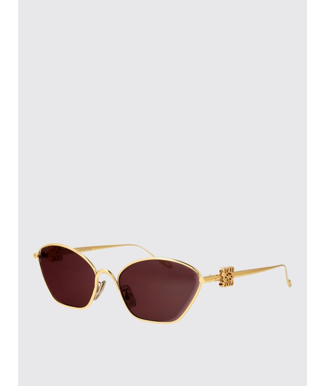 LOEWE Золотые солнцезащитные очки, фото 5