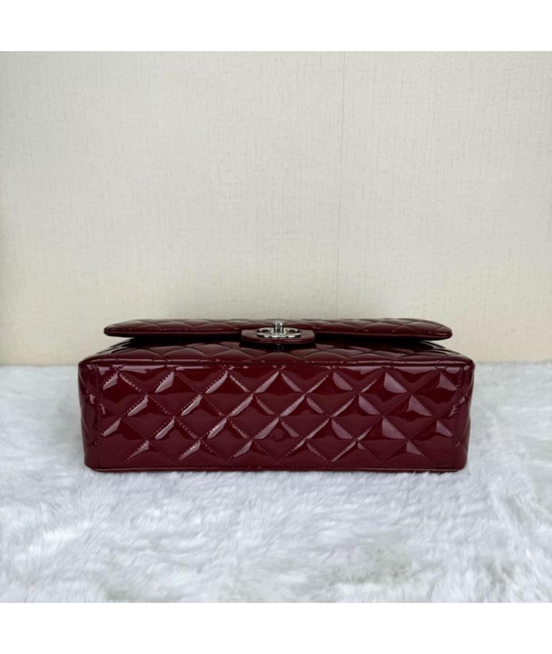 CHANEL Бордовая кожаная сумка тоут, фото 5