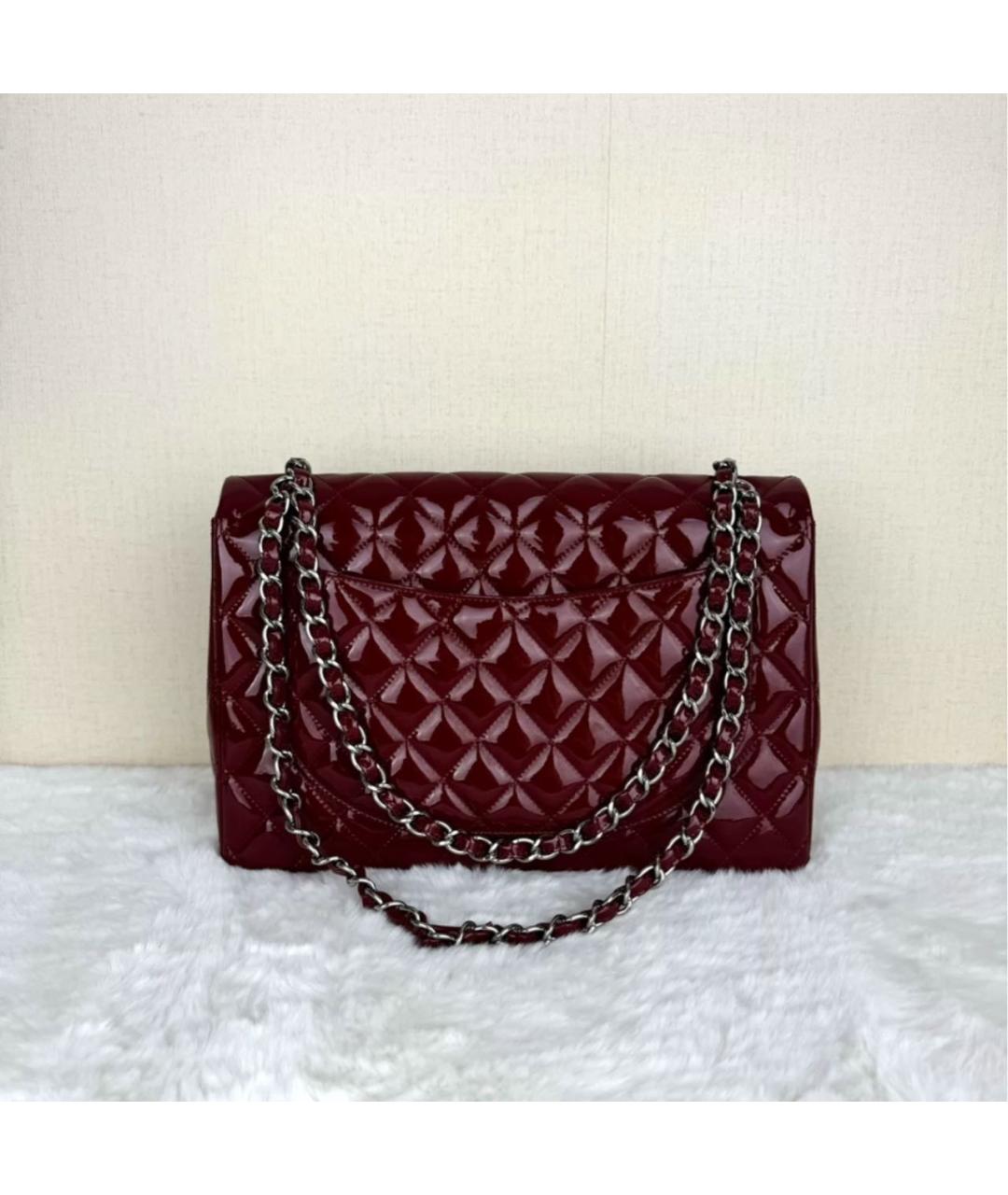 CHANEL Бордовая кожаная сумка тоут, фото 2