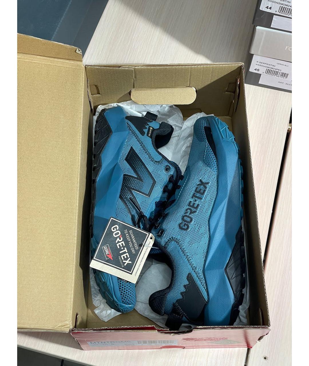 NEW BALANCE Синие текстильные низкие кроссовки / кеды, фото 6