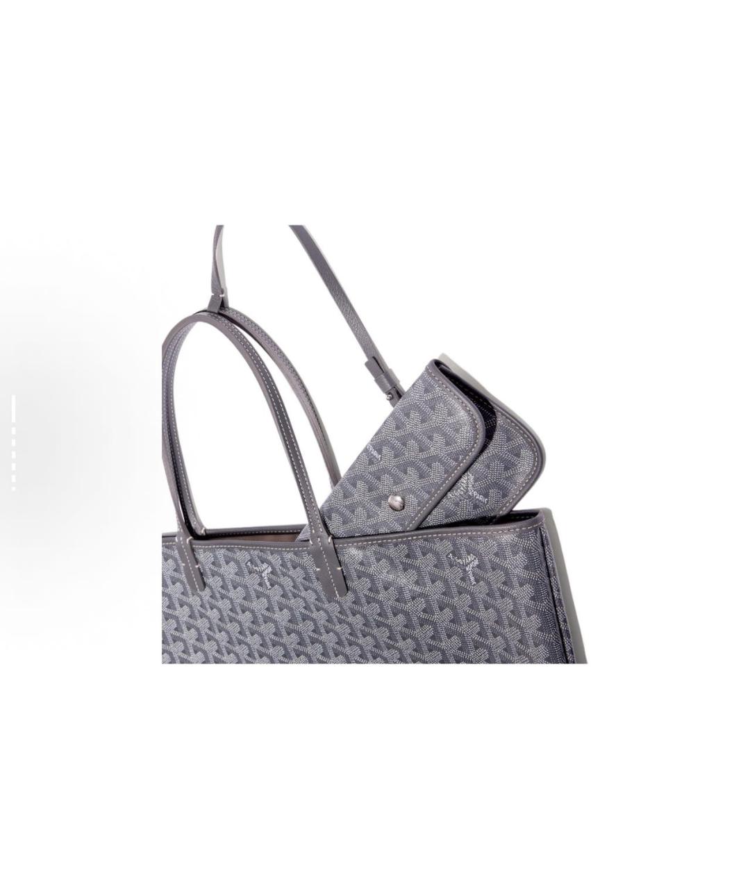 GOYARD Антрацитовая сумка тоут, фото 4