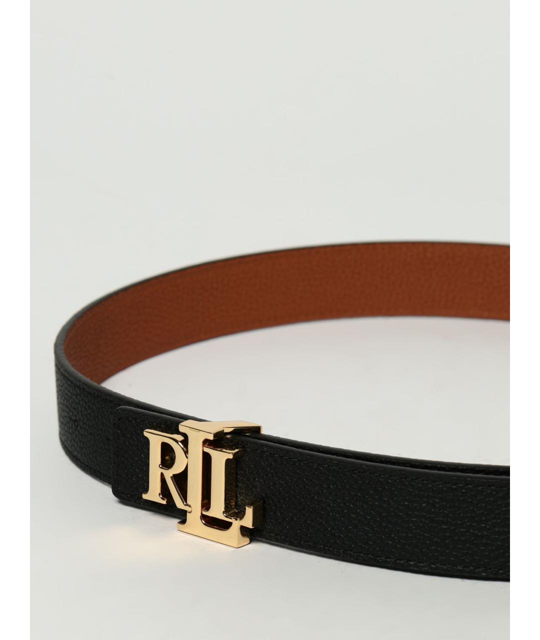 POLO RALPH LAUREN Черный ремень, фото 3