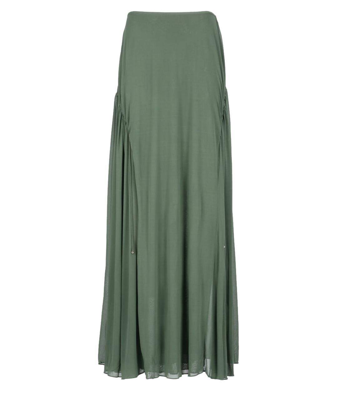 LANVIN Зеленая юбка макси, фото 1