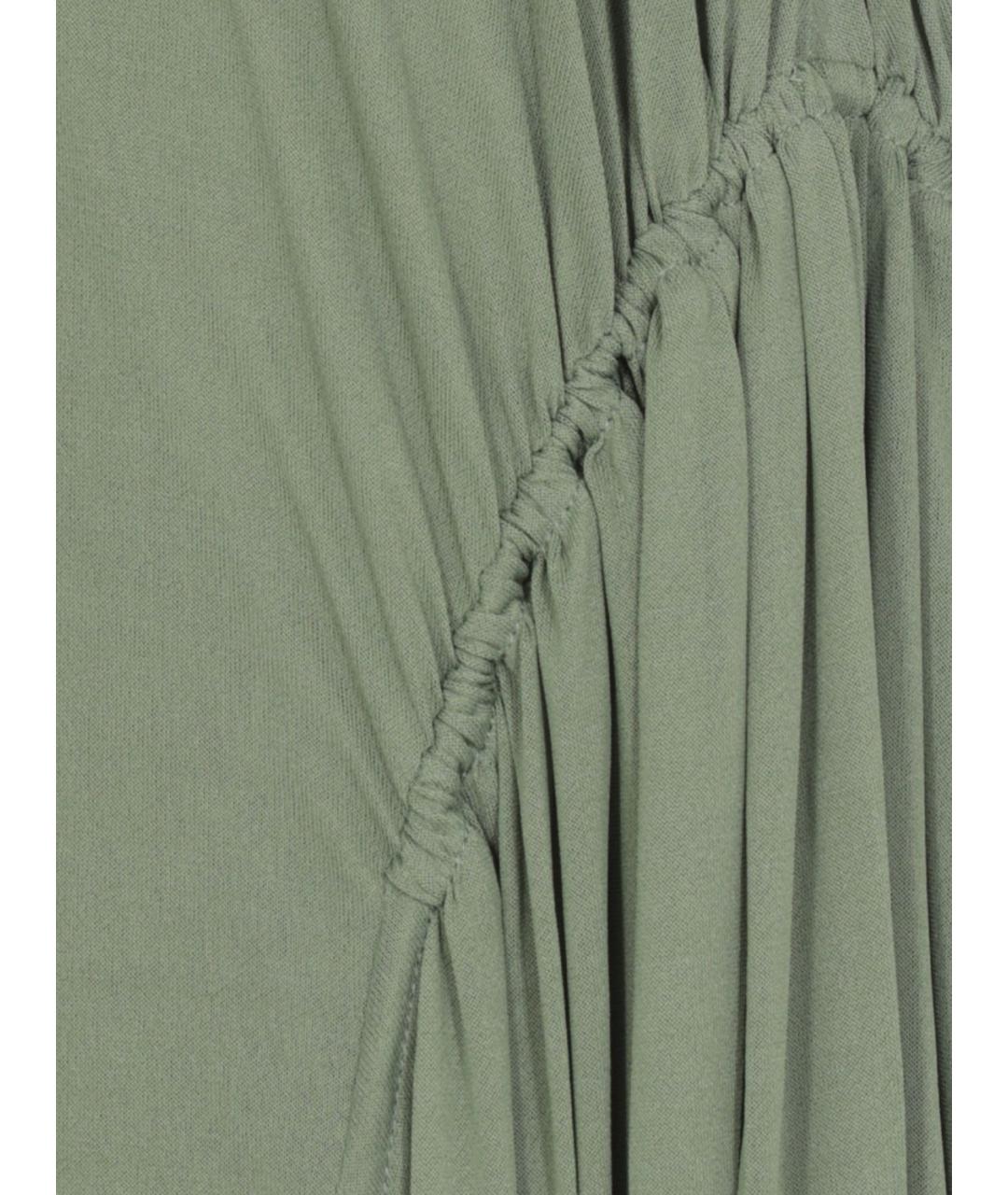 LANVIN Зеленая юбка макси, фото 5