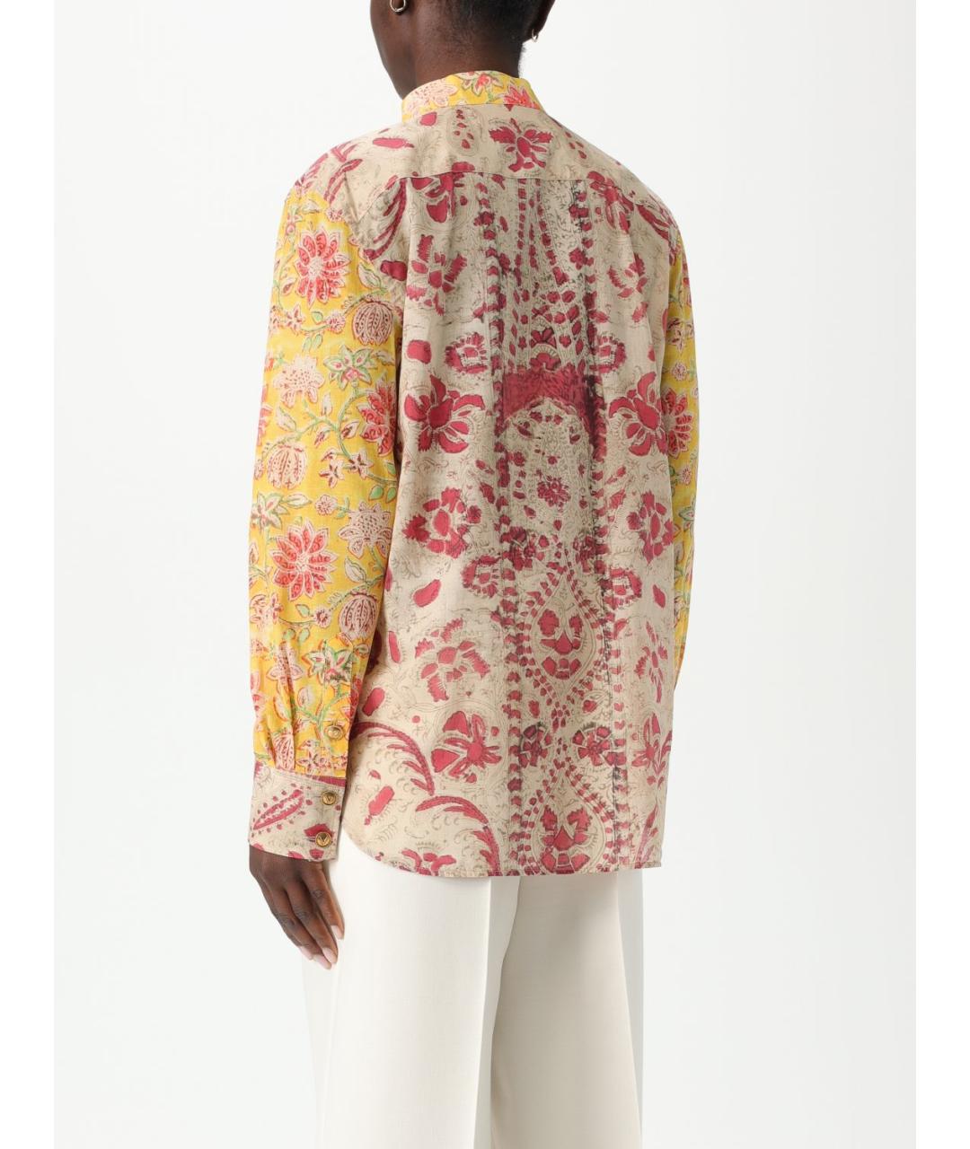 VALENTINO Мульти хлопковая рубашка, фото 4