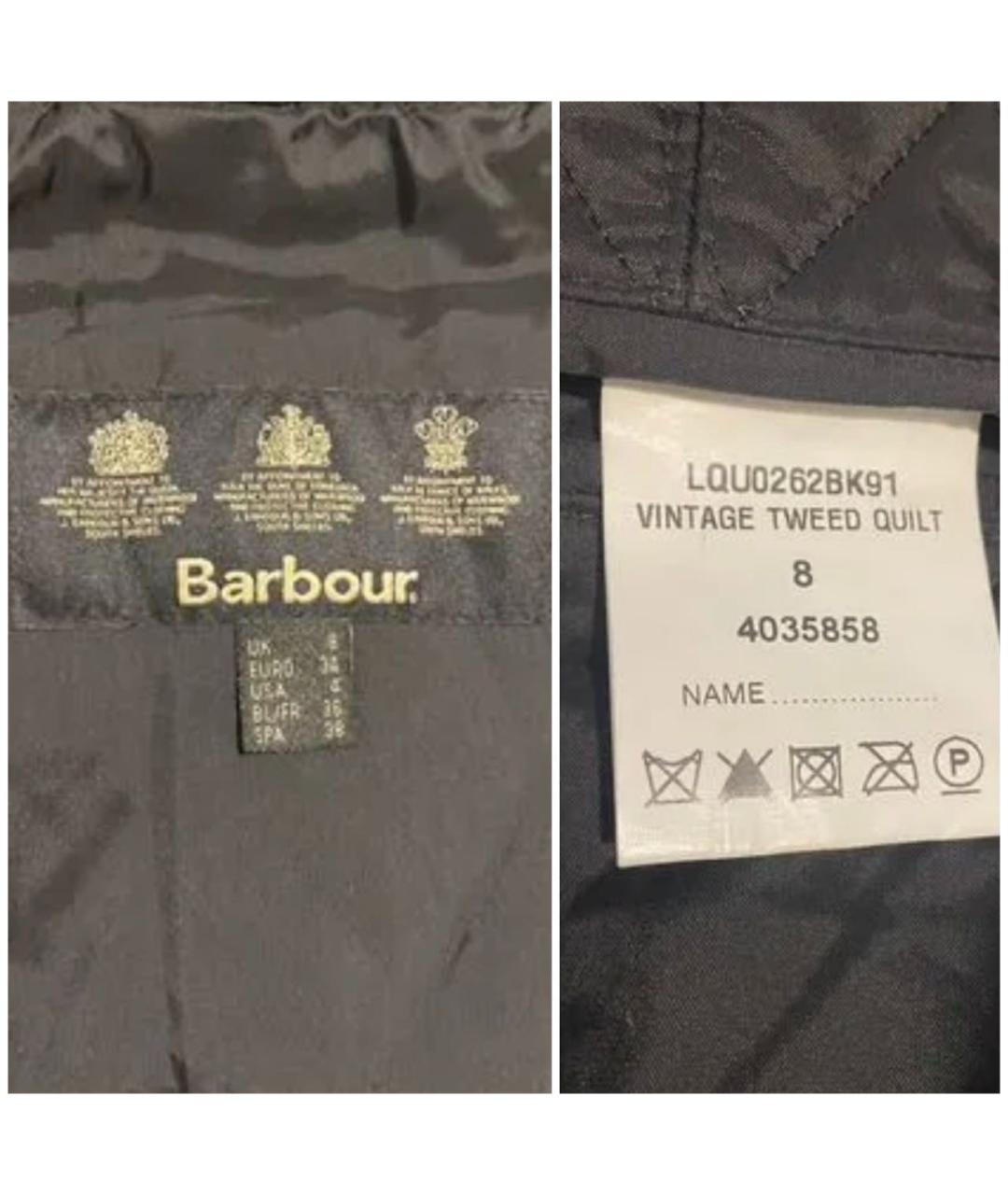 BARBOUR Черная полиэстеровая куртка, фото 7