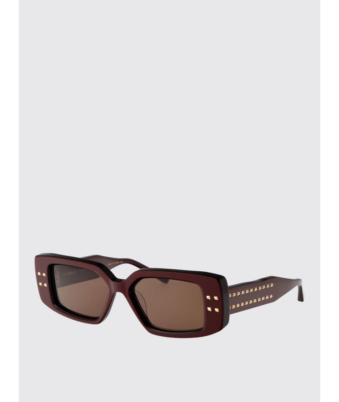 VALENTINO Бордовые солнцезащитные очки, фото 5