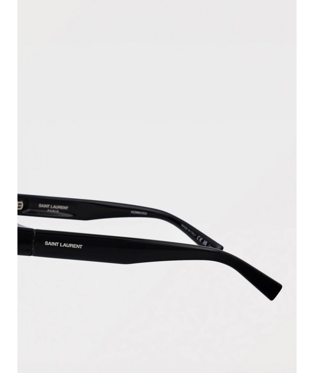 SAINT LAURENT Черные солнцезащитные очки, фото 4