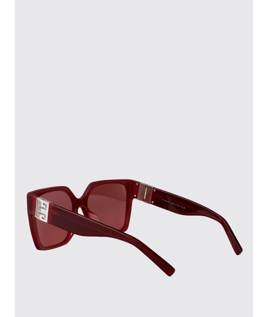 GIVENCHY Бордовые солнцезащитные очки, фото 3
