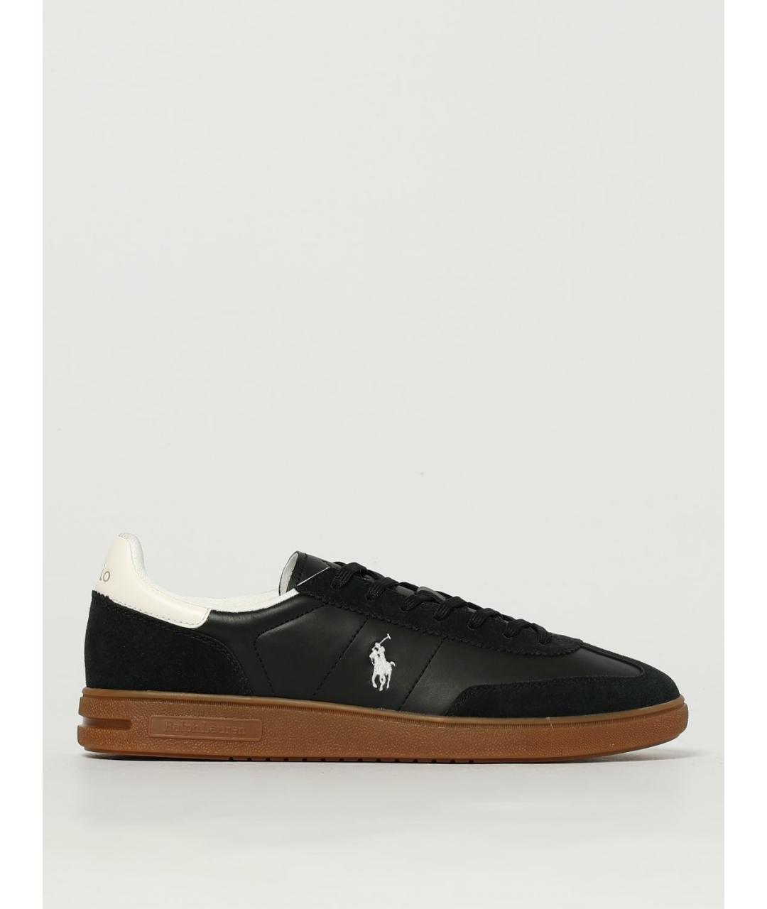 POLO RALPH LAUREN Черные низкие кроссовки / кеды, фото 4
