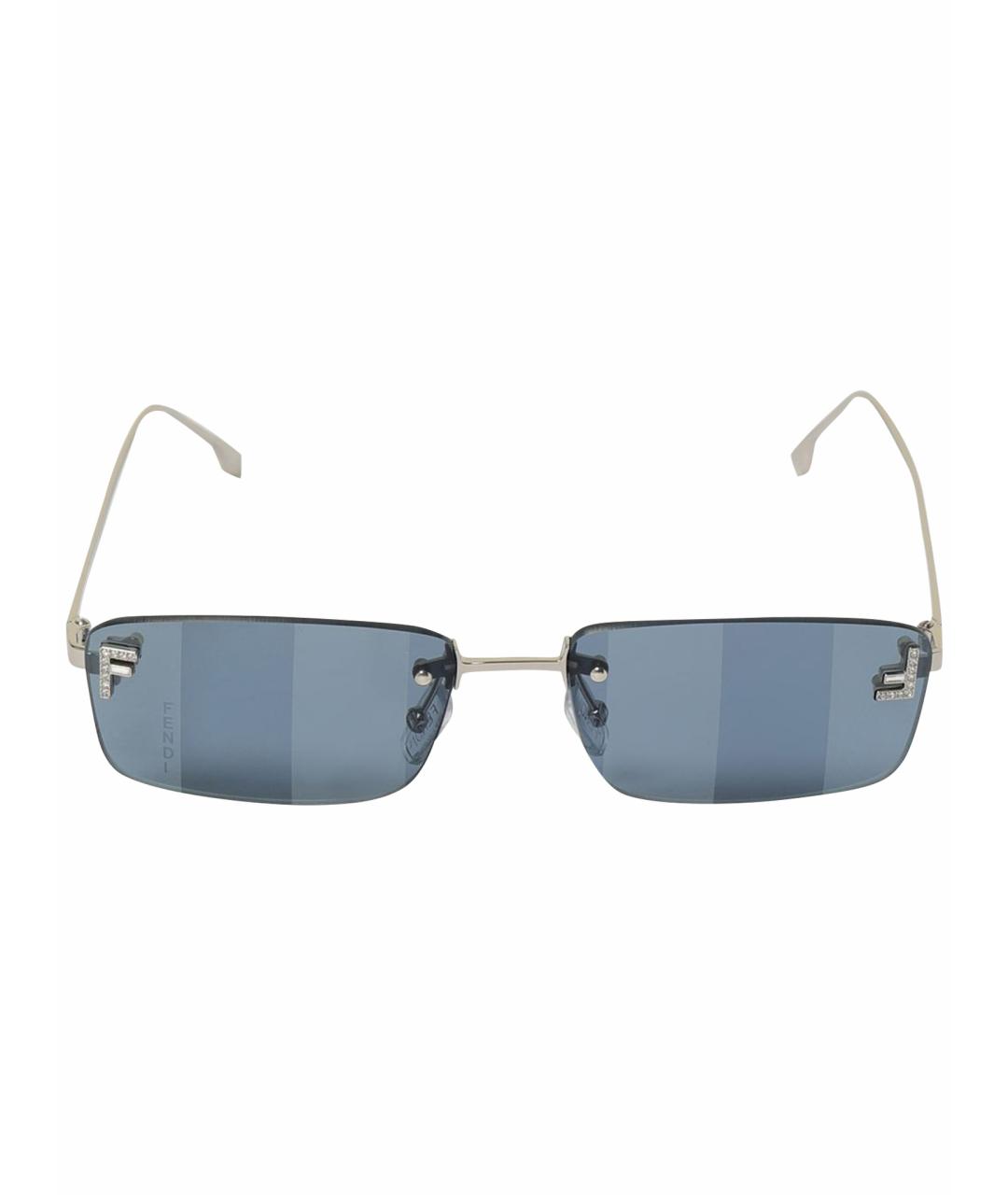 FENDI Серебряные солнцезащитные очки, фото 1