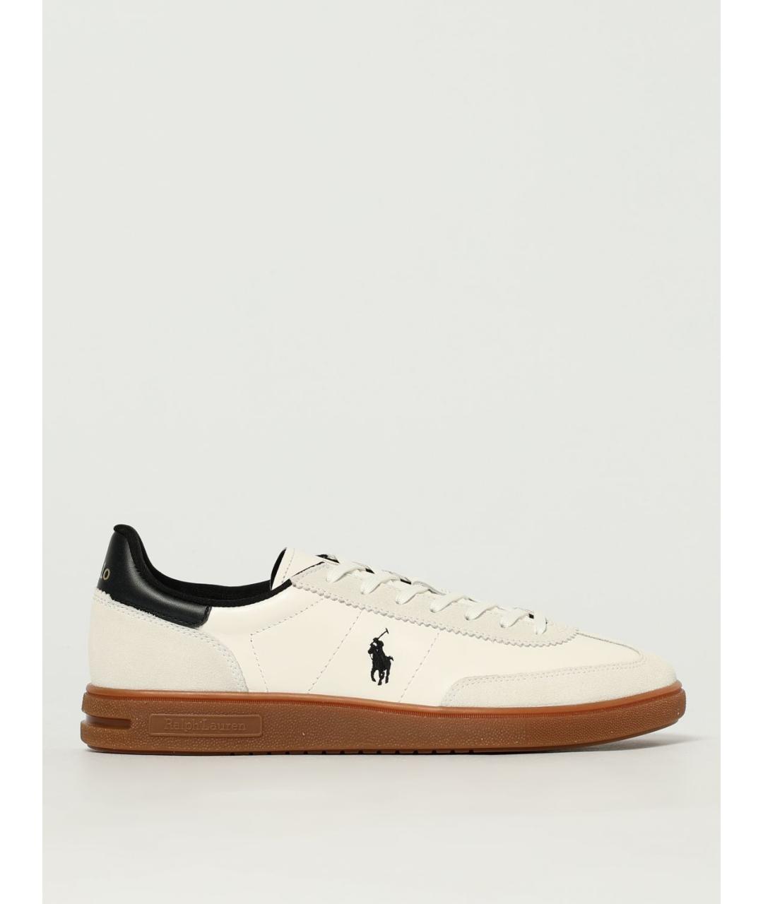 POLO RALPH LAUREN Белые низкие кроссовки / кеды, фото 4