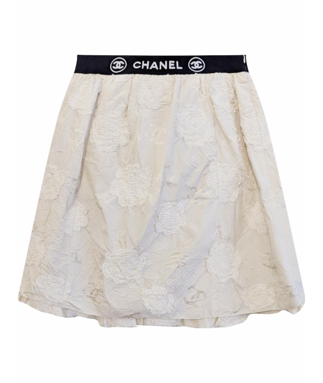 CHANEL Бежевая юбка миди, фото 1