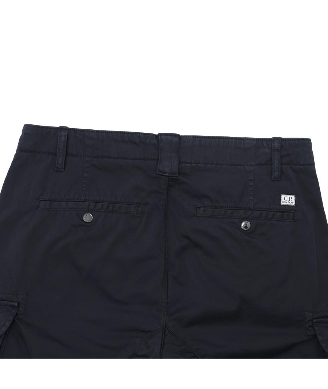 CP COMPANY Темно-синие хлопко-эластановые шорты, фото 4