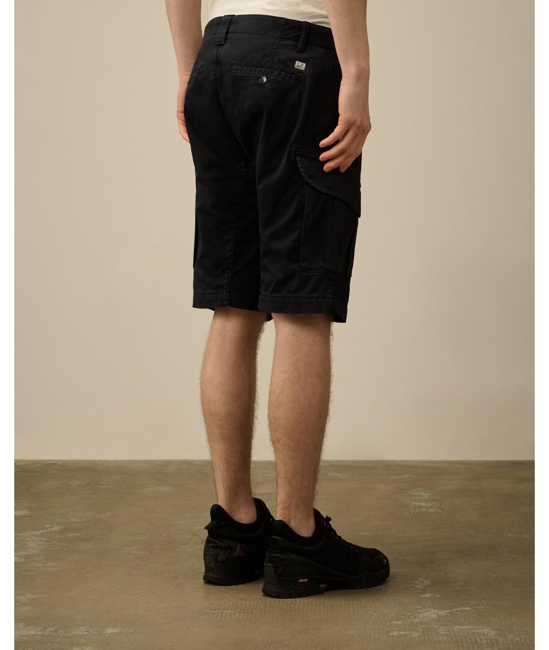 CP COMPANY Темно-синие хлопко-эластановые шорты, фото 9
