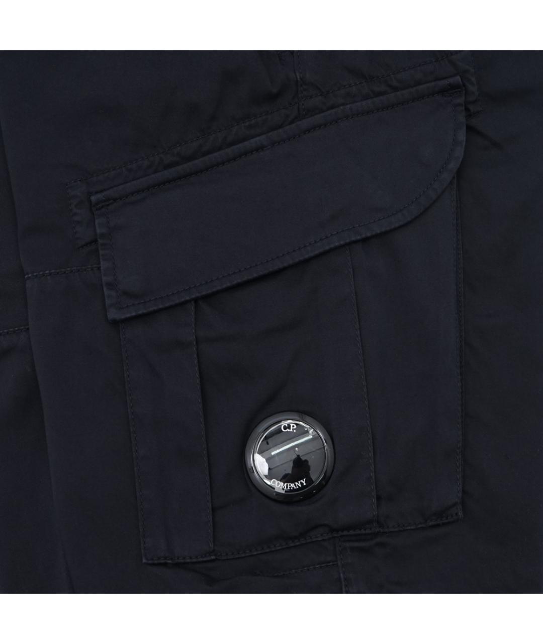 CP COMPANY Темно-синие хлопко-эластановые шорты, фото 6