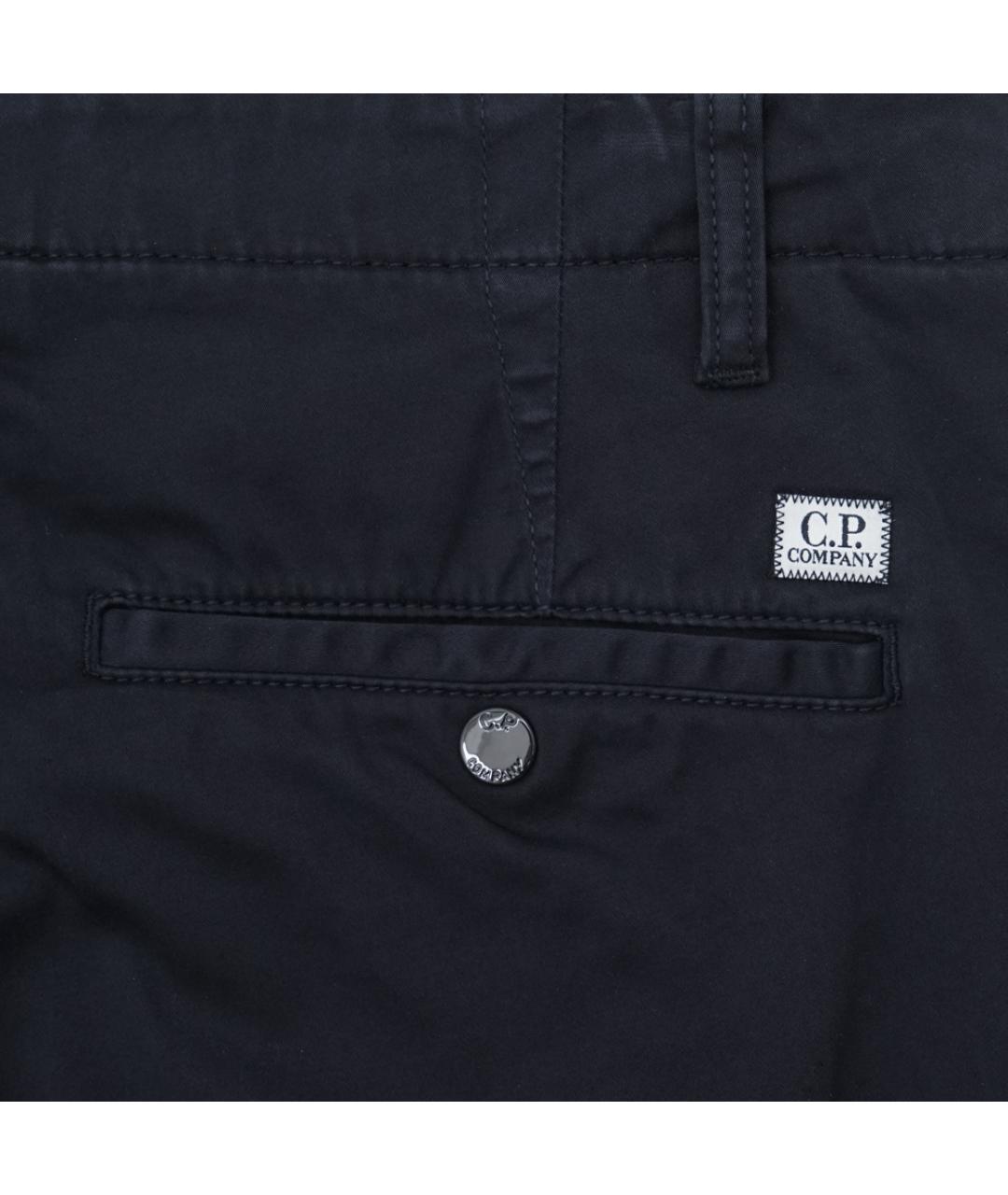 CP COMPANY Темно-синие хлопко-эластановые шорты, фото 5