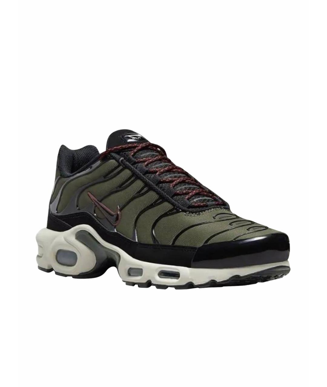 NIKE Хаки резиновые низкие кроссовки / кеды, фото 1