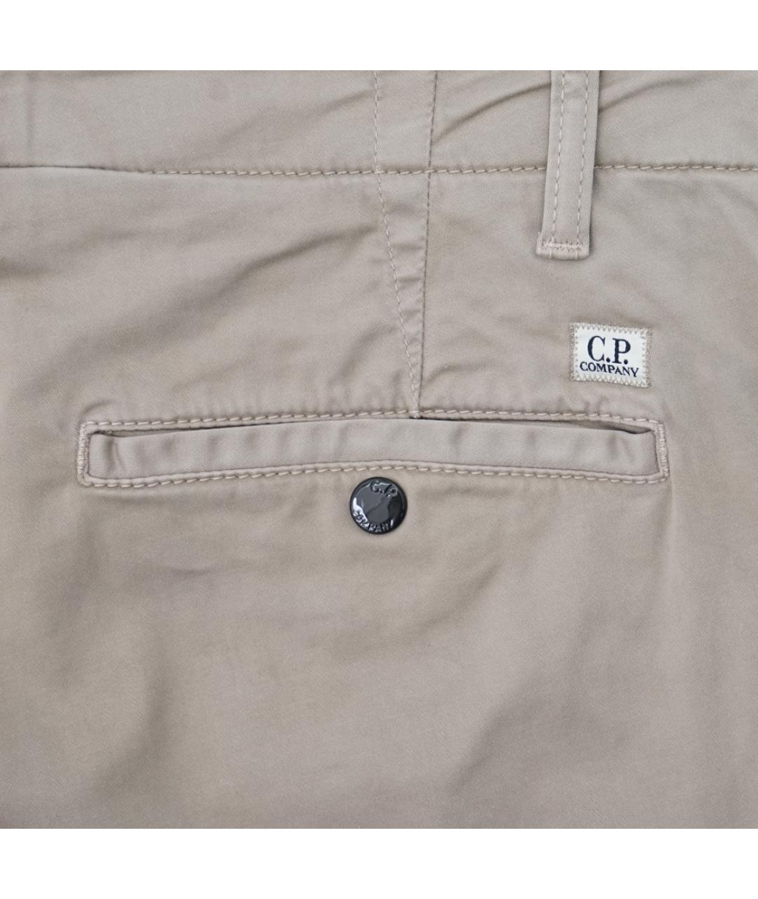 CP COMPANY Бежевые хлопко-эластановые шорты, фото 5