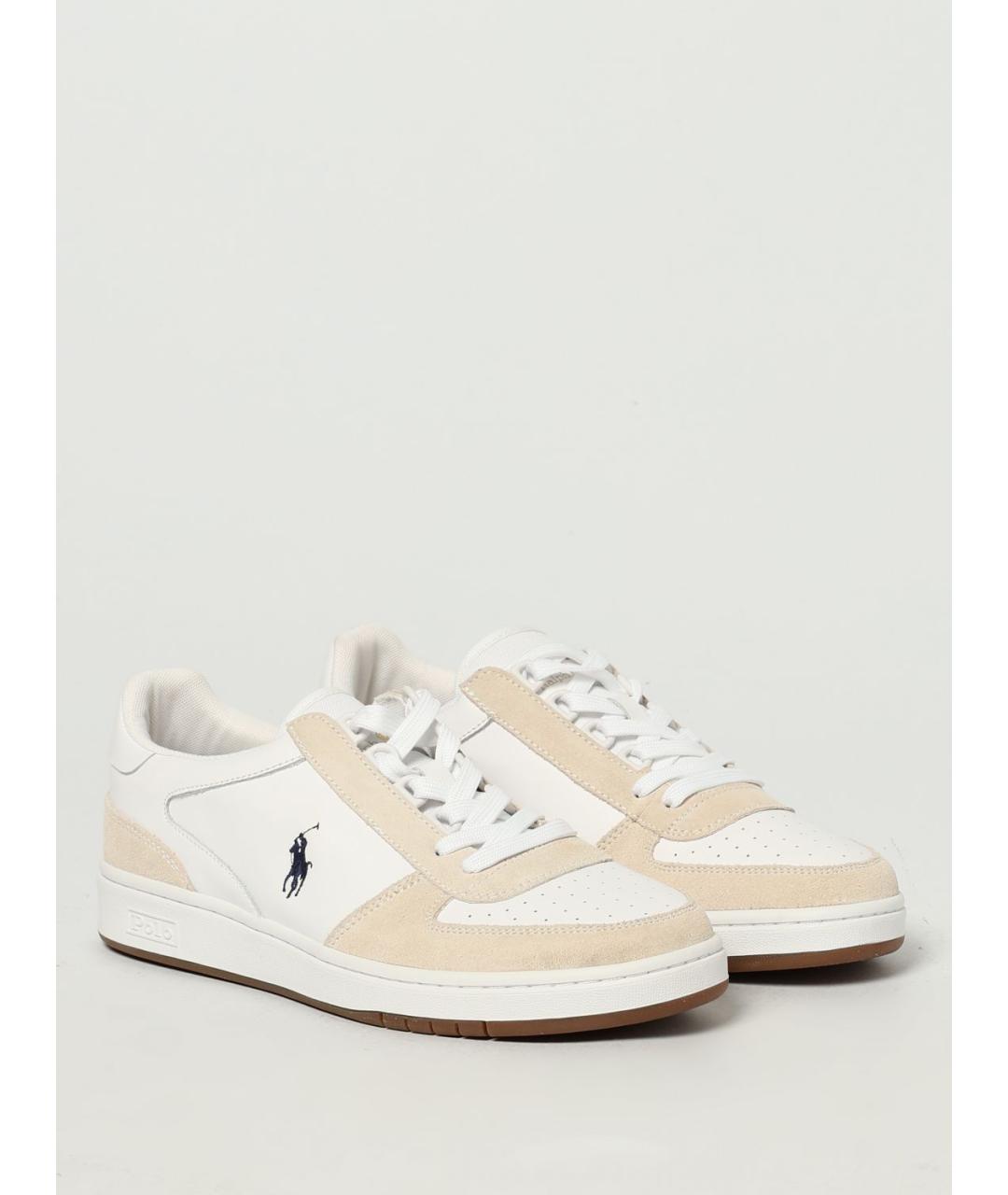 POLO RALPH LAUREN Белые низкие кроссовки / кеды, фото 2