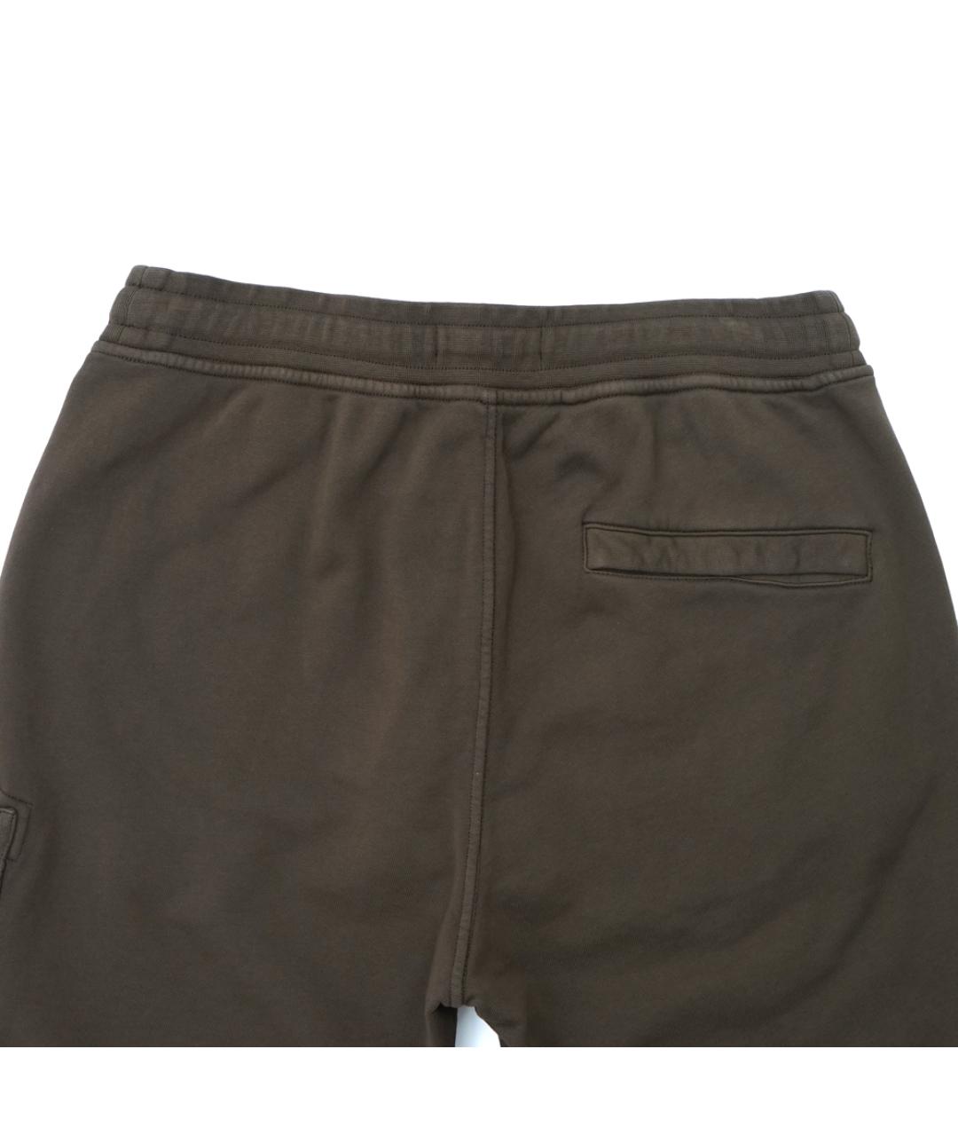 STONE ISLAND Хаки хлопковые шорты, фото 4