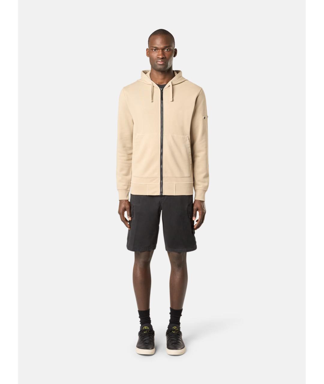 STONE ISLAND Черные хлопко-эластановые шорты, фото 9