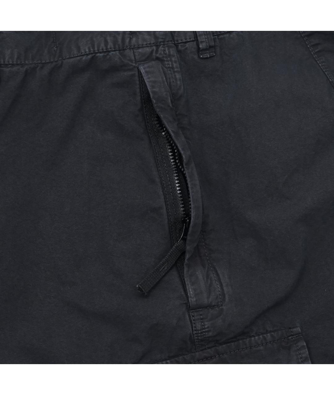 STONE ISLAND Темно-синие хлопковые шорты, фото 3