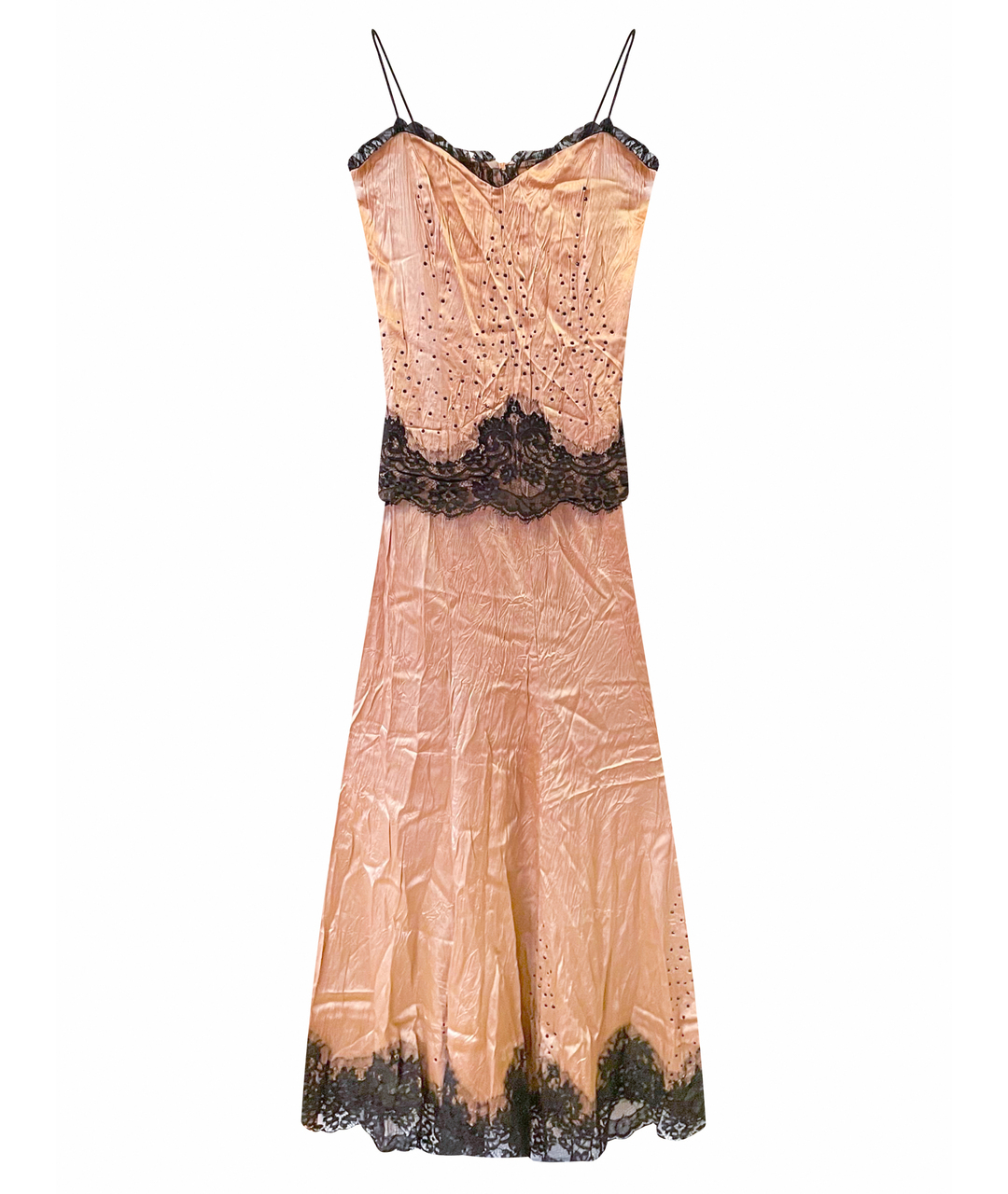 OPPIOFASHION Золотое шелковое вечернее платье, фото 1