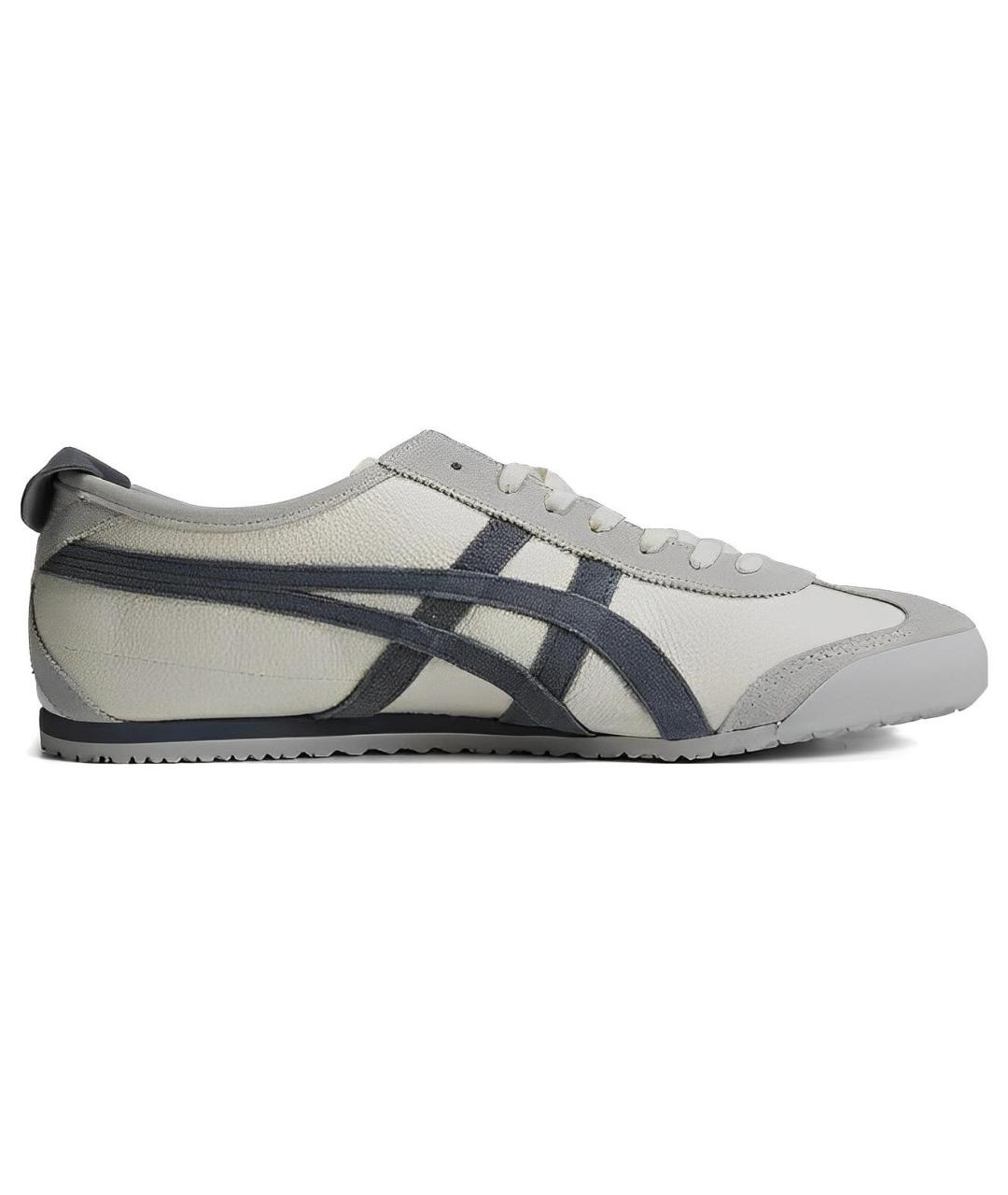 ONITSUKA TIGER Серые кожаные кроссовки, фото 1