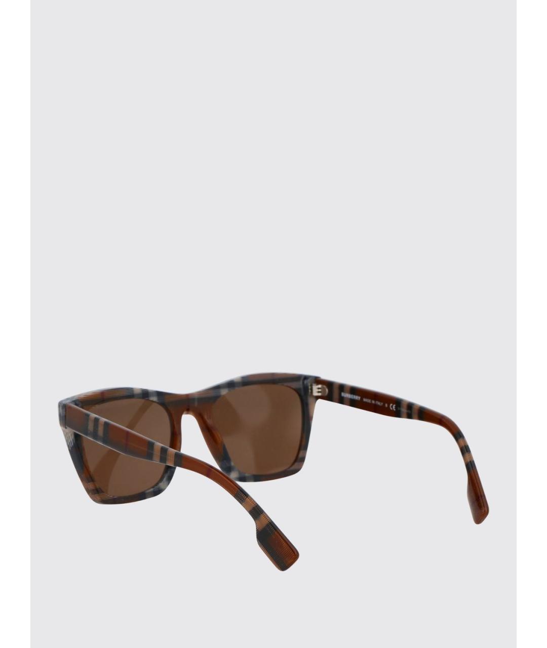 BURBERRY Коричневые солнцезащитные очки, фото 3