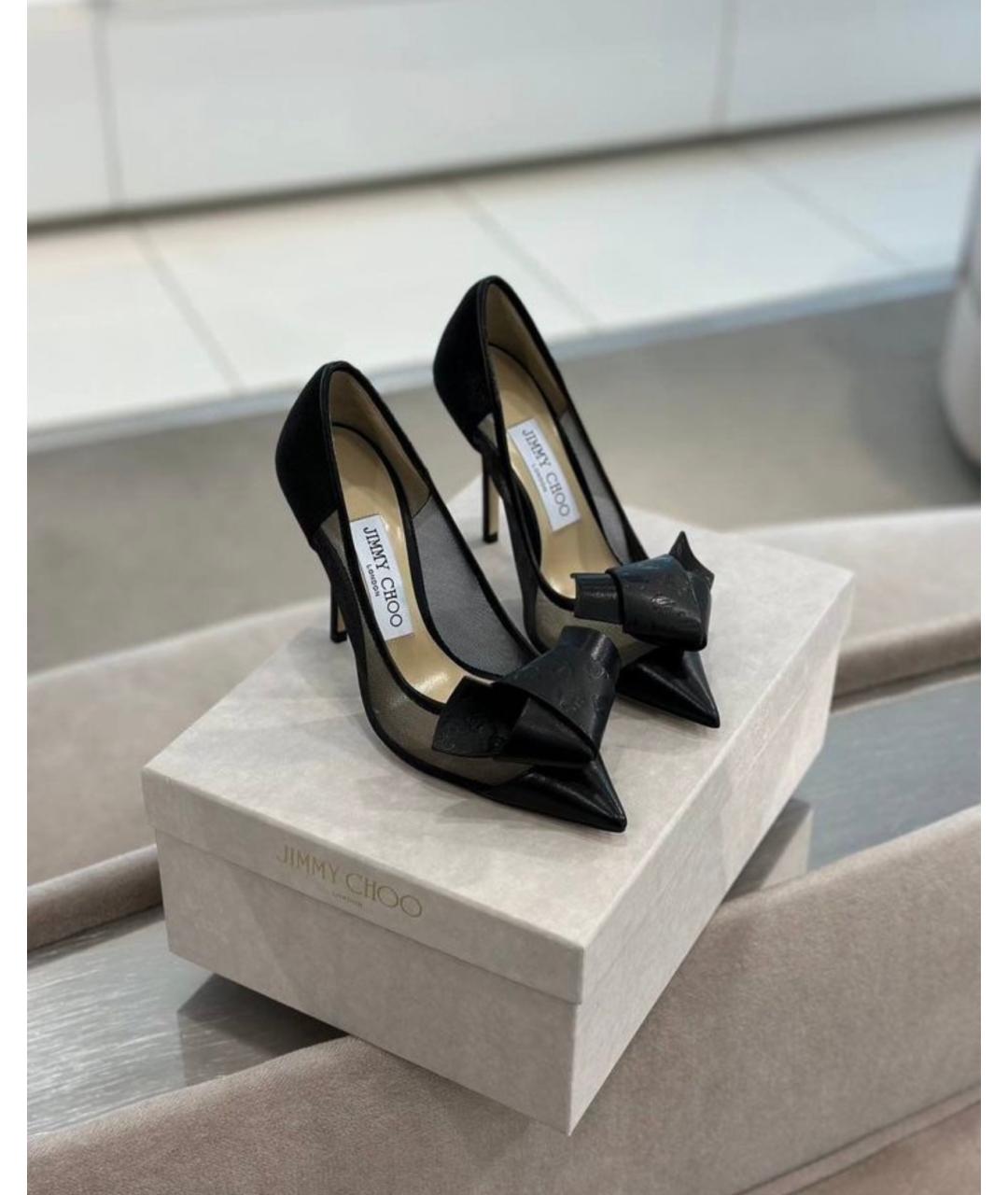 JIMMY CHOO Черные кожаные туфли, фото 3