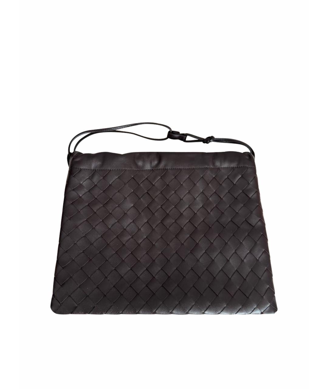 BOTTEGA VENETA Коричневая кожаная сумка тоут, фото 1