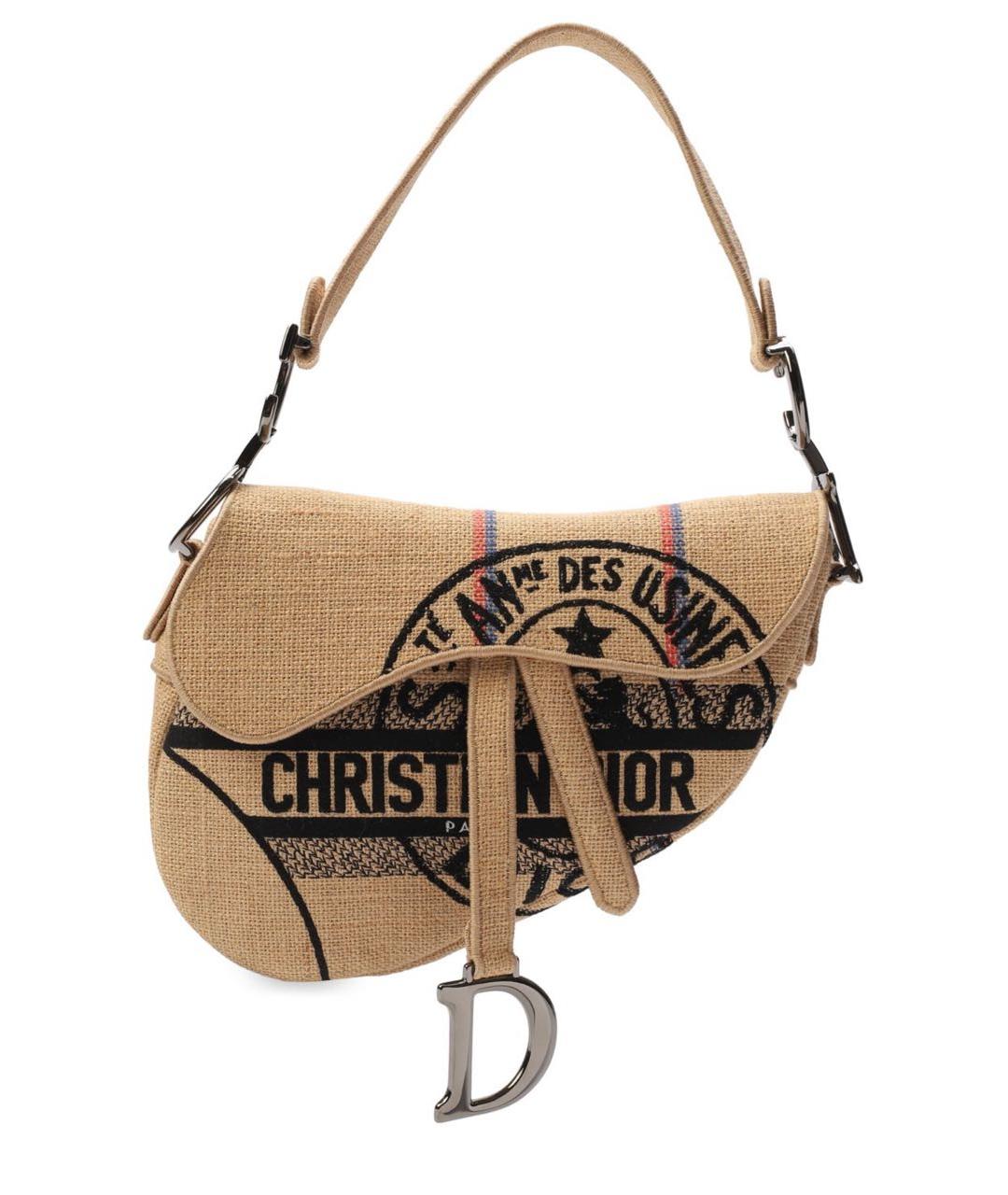 CHRISTIAN DIOR Бежевая сумка через плечо, фото 4