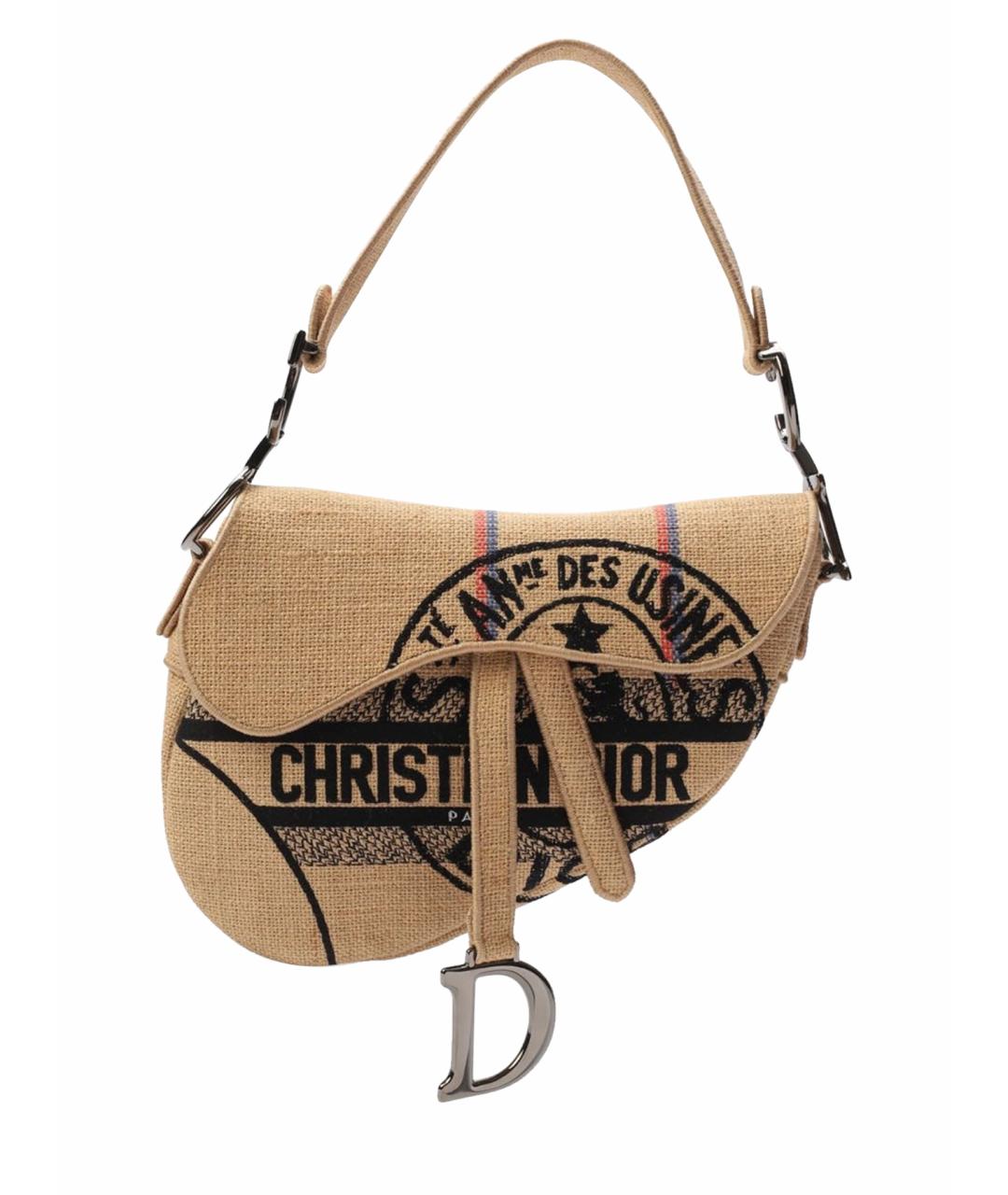 CHRISTIAN DIOR Бежевая сумка через плечо, фото 1