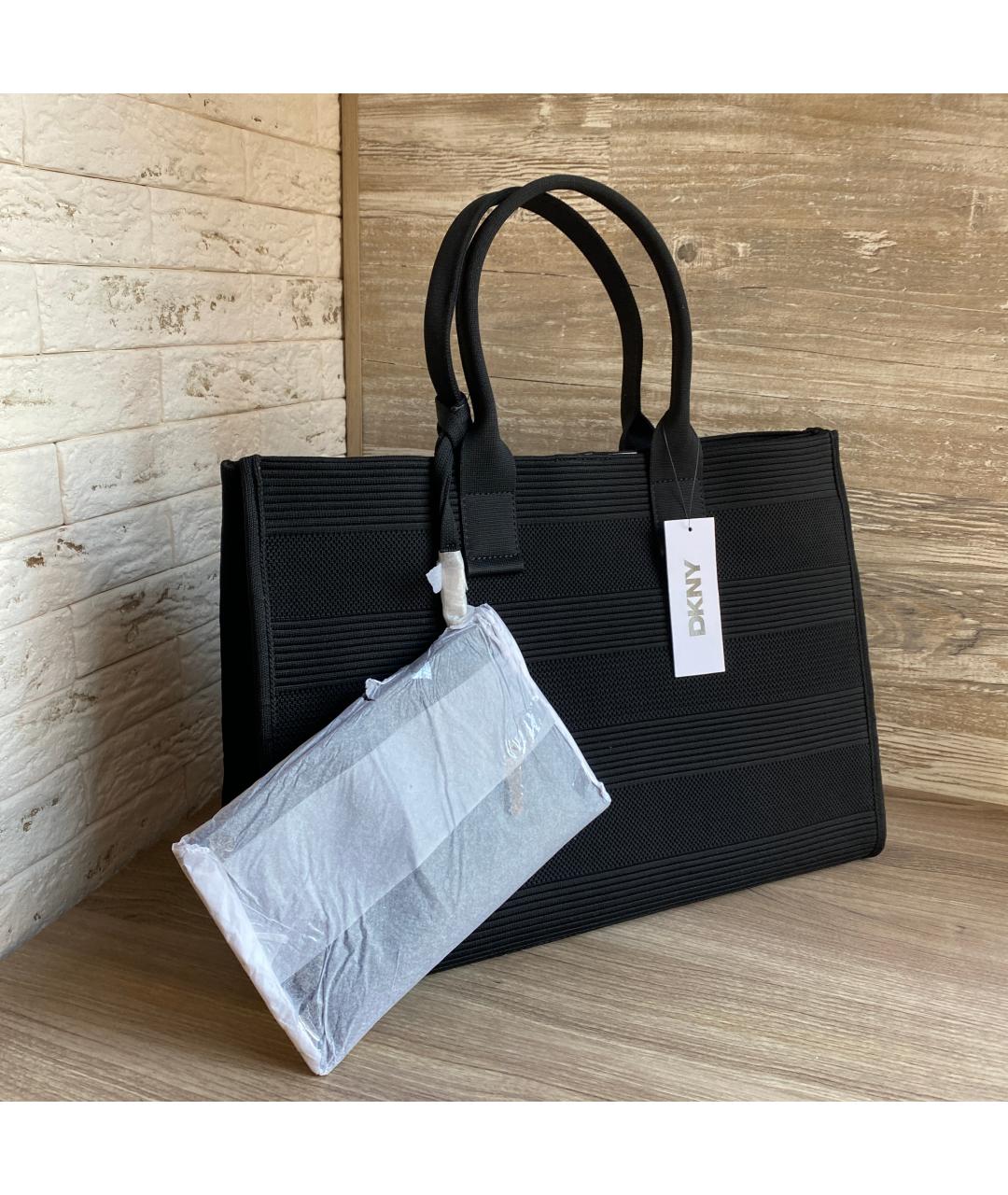 DKNY Черная сумка тоут, фото 3