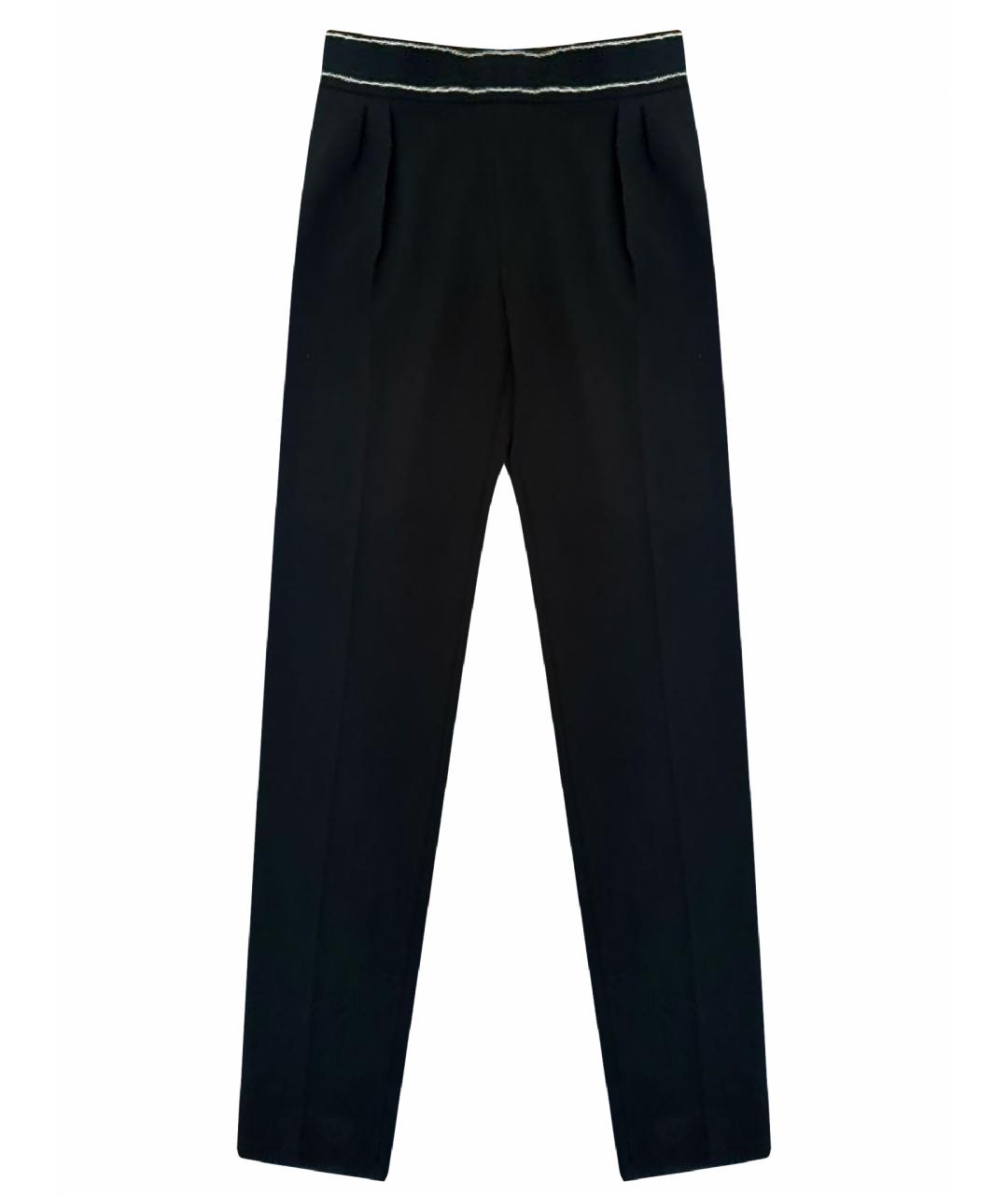 MAX MARA Черные прямые брюки, фото 1