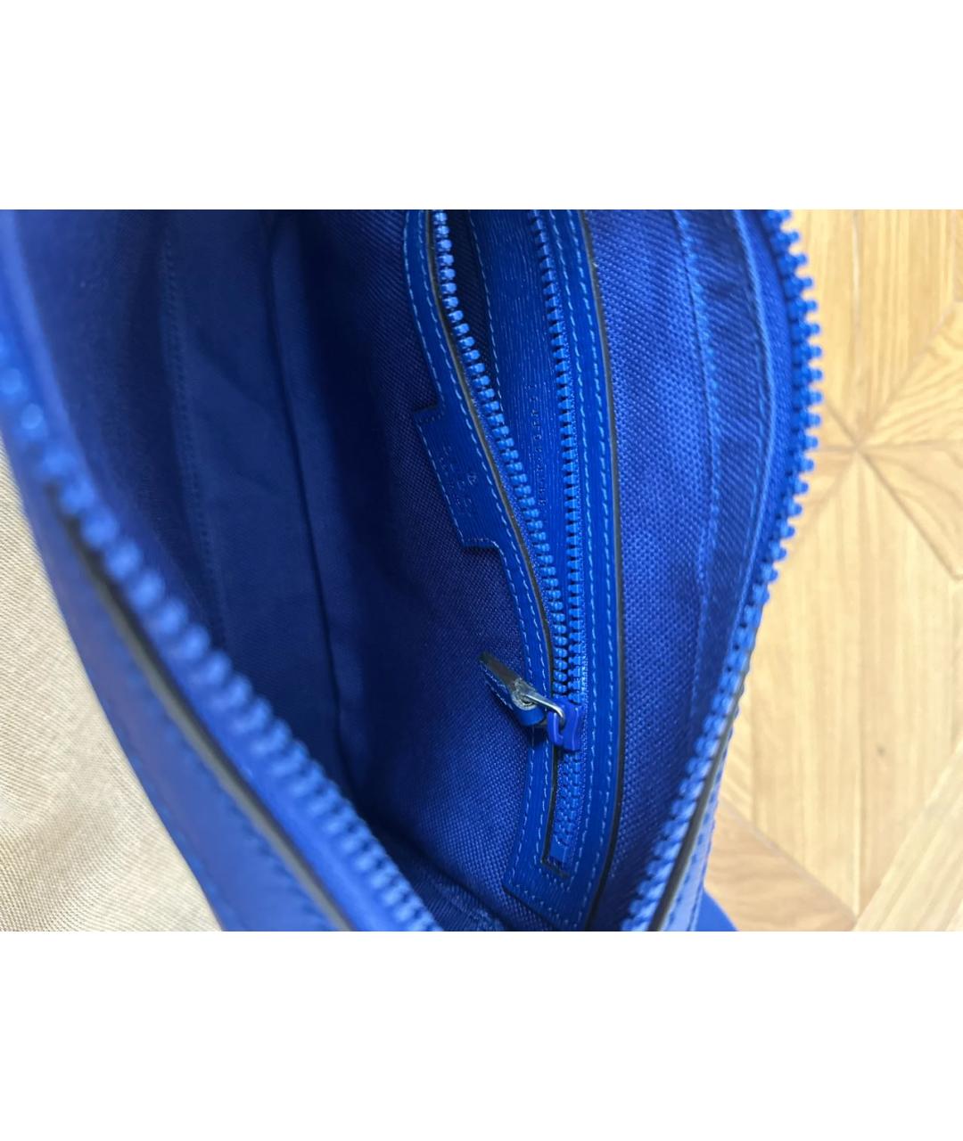 GUCCI Синяя кожаная сумка на плечо, фото 8