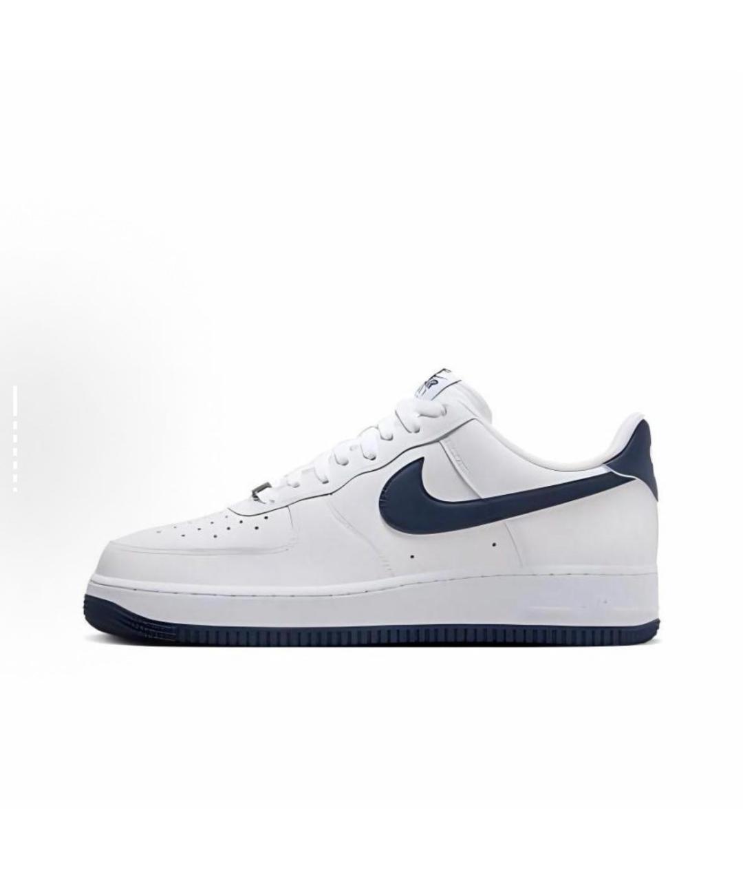NIKE Белые кожаные низкие кроссовки / кеды, фото 5