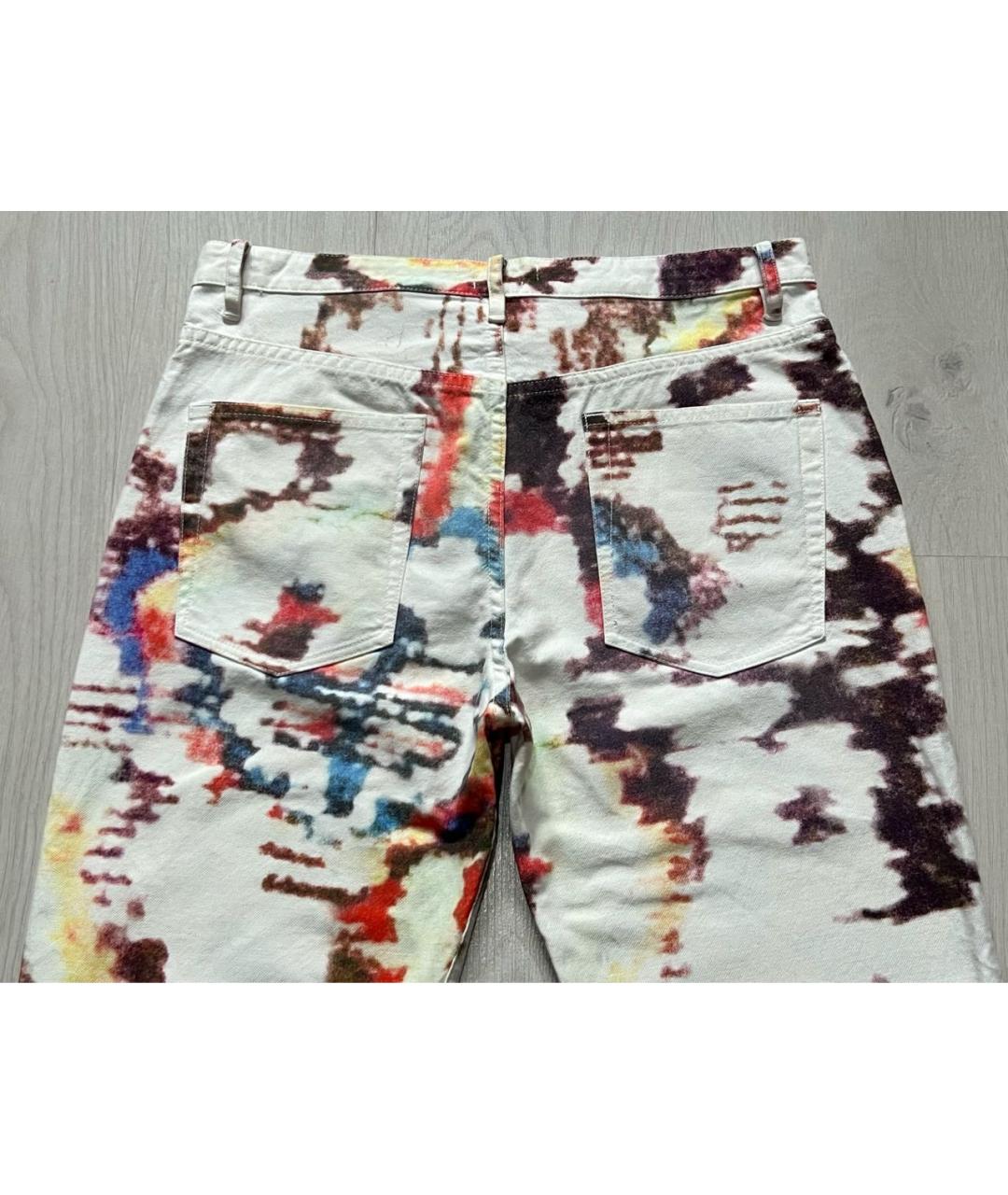 ISABEL MARANT ETOILE Мульти хлопковые прямые джинсы, фото 4