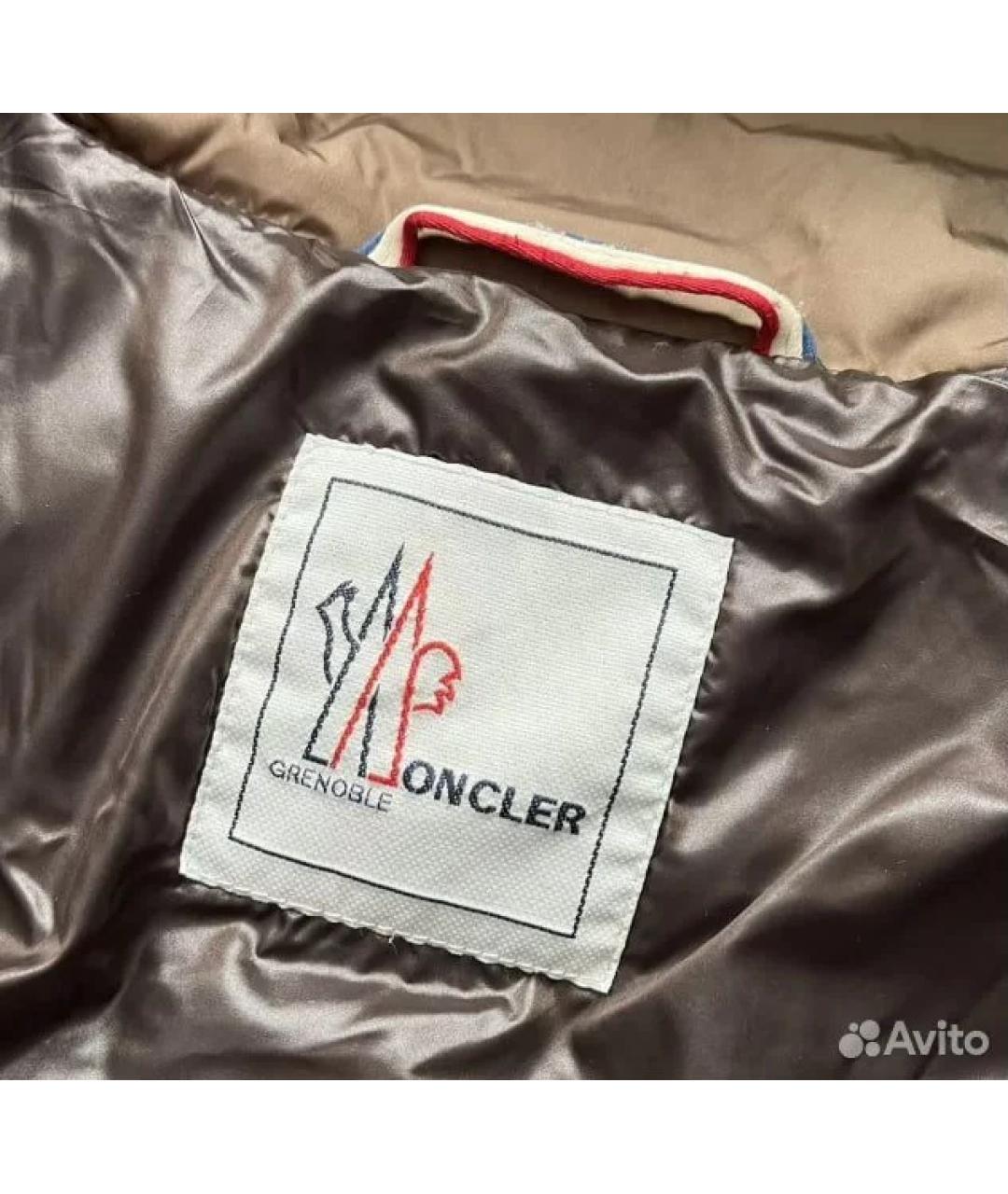 MONCLER GRENOBLE Коричневый пуховик, фото 6