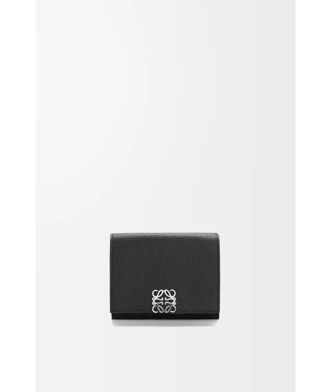 LOEWE Черный кожаный кошелек, фото 5