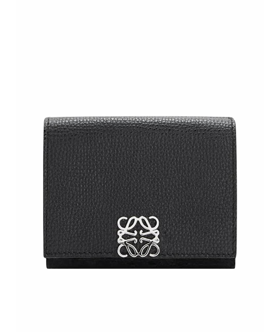 LOEWE Черный кожаный кошелек, фото 1