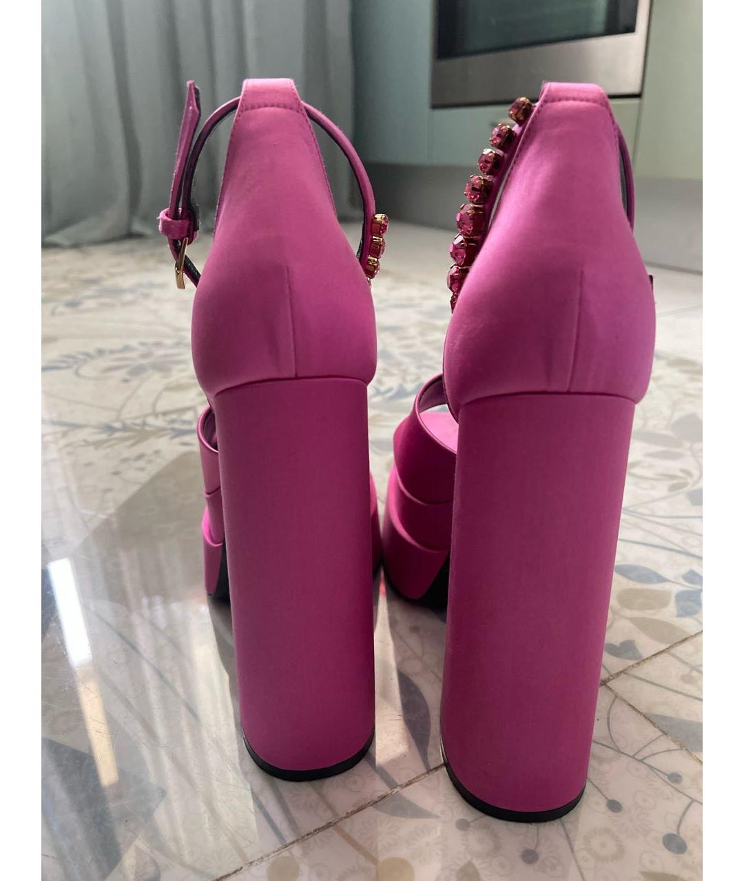 VERSACE Фуксия босоножки, фото 3
