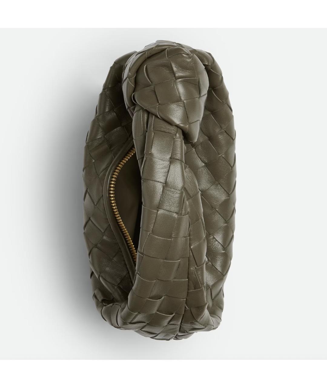 BOTTEGA VENETA Зеленая кожаная сумка с короткими ручками, фото 2