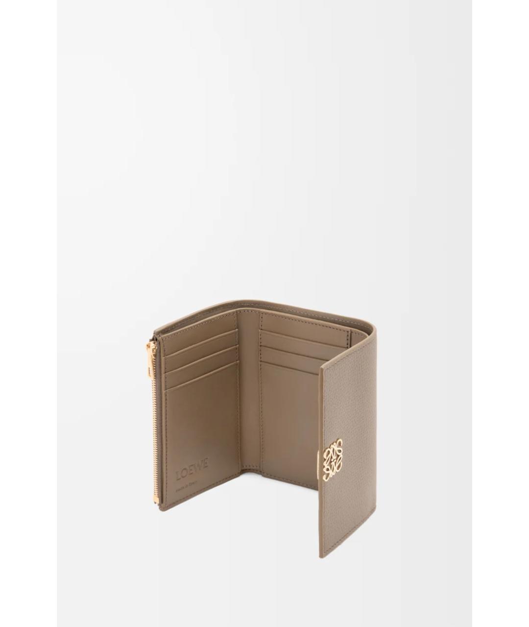 LOEWE Зеленый кожаный кошелек, фото 3