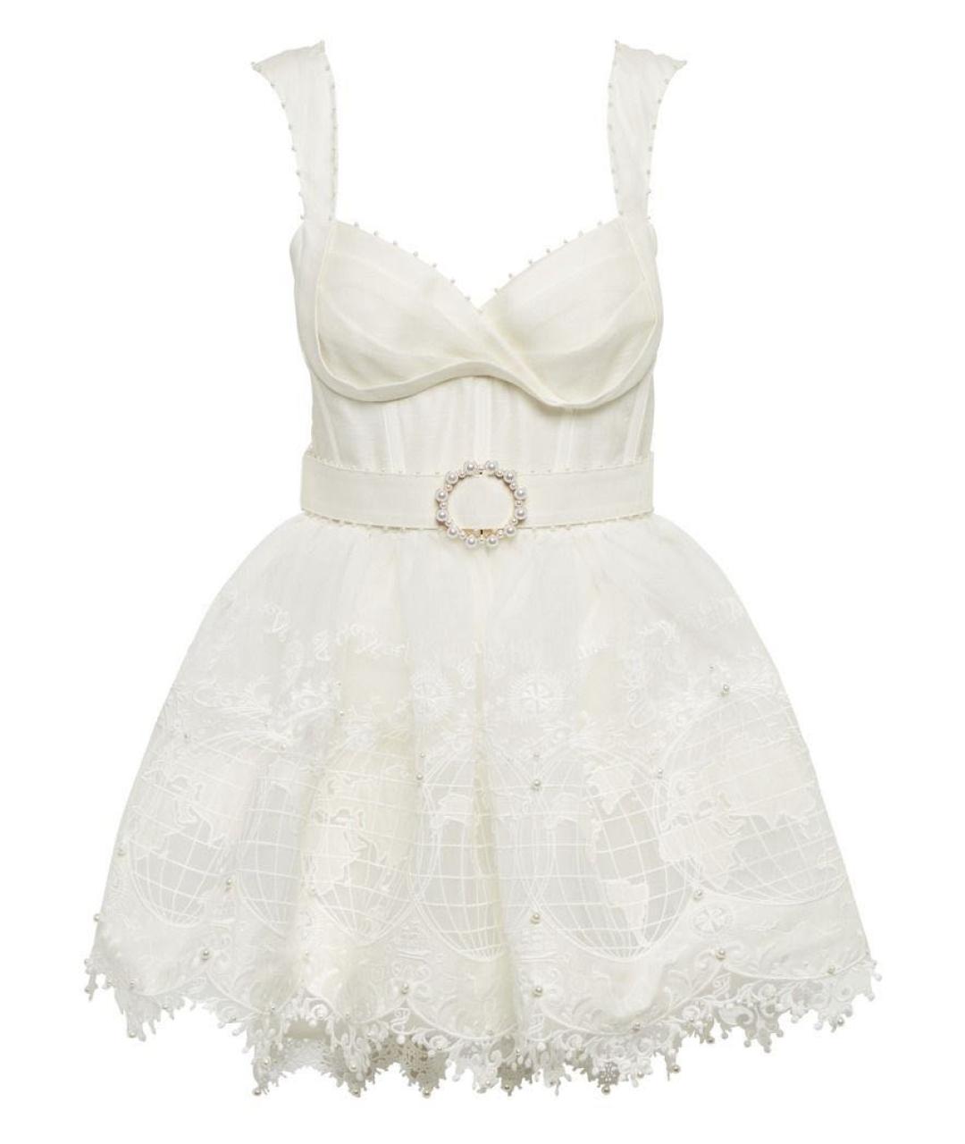 ZIMMERMANN Белое коктейльное платье, фото 1
